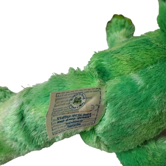 Build a Bear Workshop Dinosaur Triceratops Plush Stuffed Animal Green Dino 15" - Picture 4 of 5